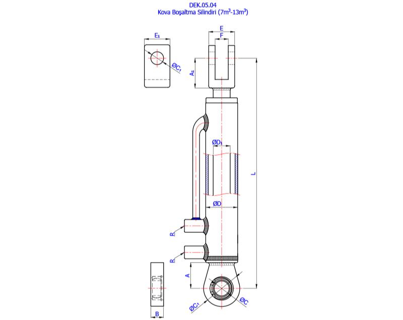 Kova Boşaltma Silindirleri (7m3-13m3)
