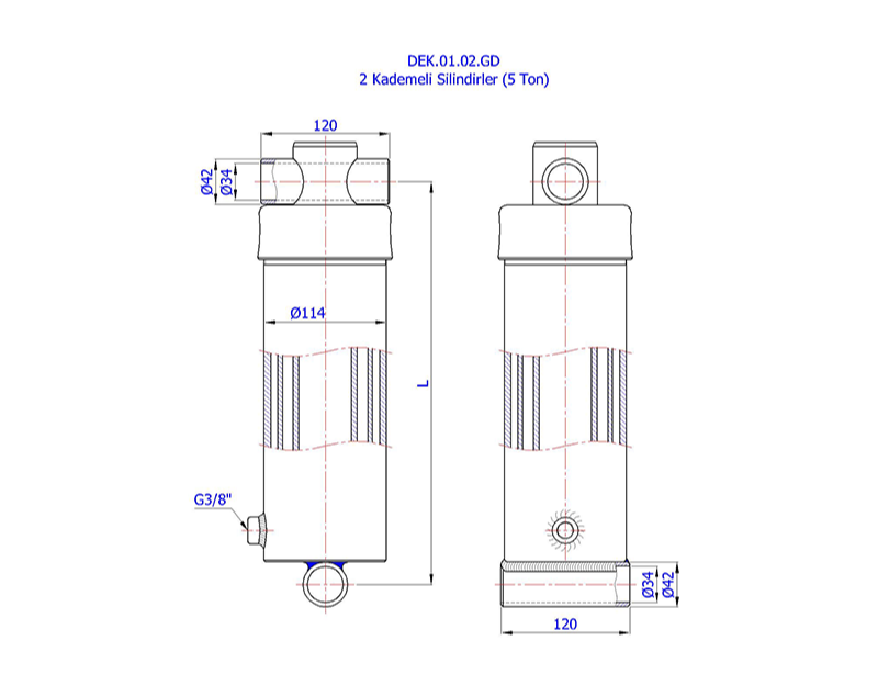 2 Kademe Silindirler (5 Ton)