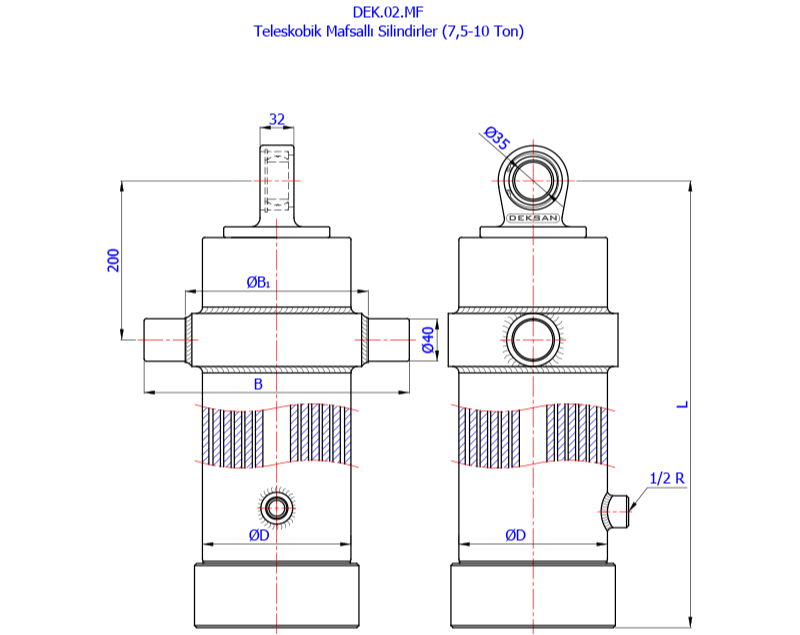Mafsallı Teleskobik Silindirler