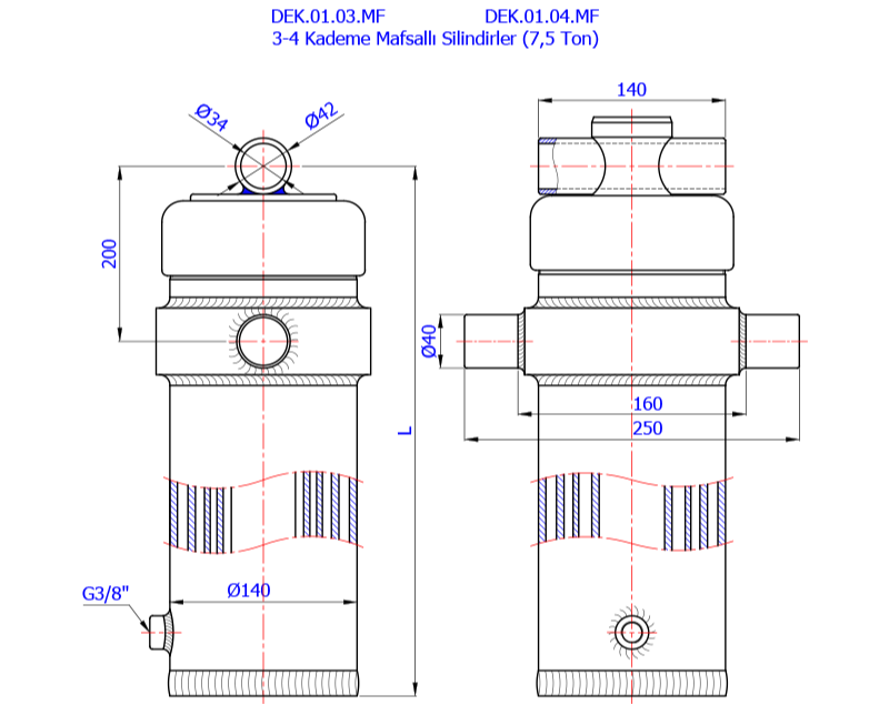 3-4 Kademe Mafsallı Silindirler (7,5 Ton)