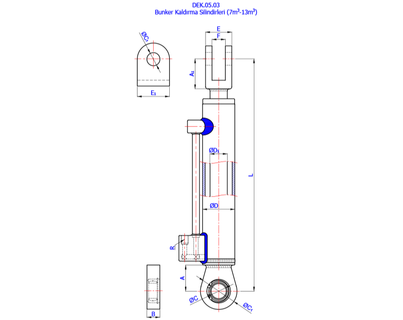 Bunker Kaldırma Silindirleri (7m3-13m3)